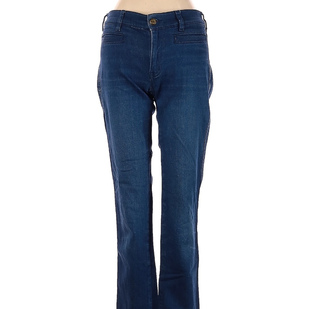 m.i.h Jeans The Paris Anthropology Cropped Jean 24 Waist Blue Dark wash mid rise